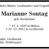 Barthelmie Marianne 1929-2012 Todesanzeige